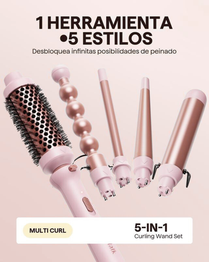 Multi Curl, rizador de cerámica 5 en 1